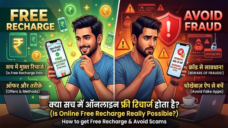 Online Free Recharge – क्या सच में फ्री मोबाइल रिचार्ज मिलता है?